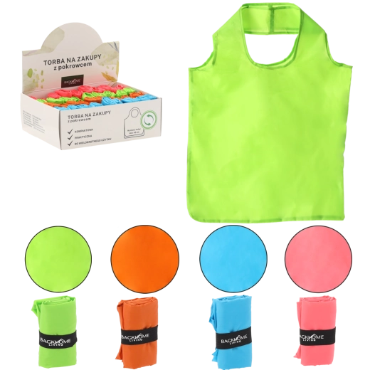 Sac de courses en polypropylène 46 × 43 cm, assortiment de couleurs