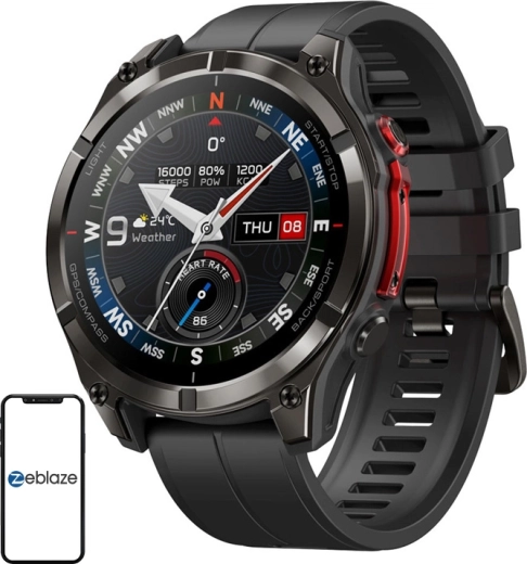 Zeblaze Stratos 4 Pro montre connectée outdoor noire