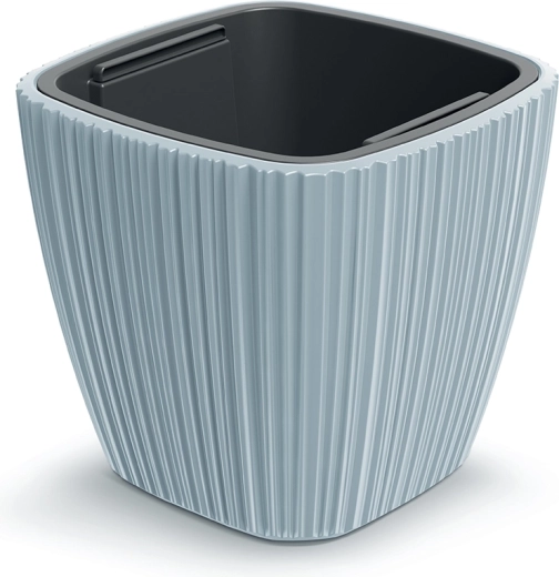 Pot de fleurs ORO 39 cm gris clair avec insert amovible