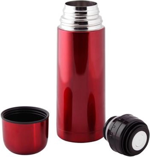 Thermos en acier inoxydable avec clapet stop TORO 500 ml rouge