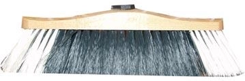 Balai de 29 cm en bois verni avec filetage fin (sans manche)
