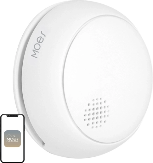 Détecteur de fumée ZigBee Moes avec alarme