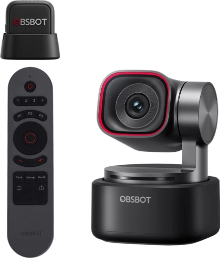 Webcam OBSBOT Tiny 3 MIC Combo avec télécommande et micro sans fil