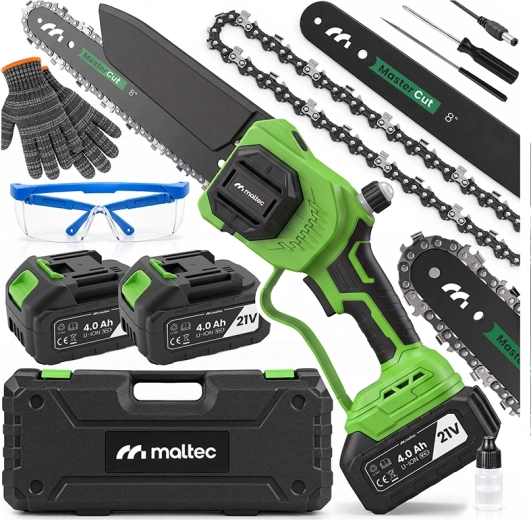 Tronçonneuse à chaîne sur batterie MalTec MasterCut 8" 1050 W - 1 pièce