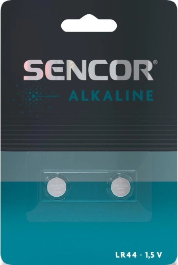 Piles bouton alcalines SENCOR LR44 1,5 V, 2 pièces