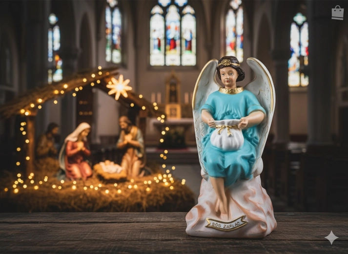 Ange – tirelire en polyrésine 38 cm