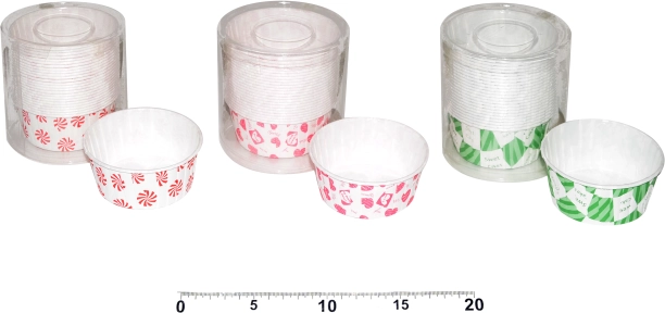 Caissettes pâtissières colorées