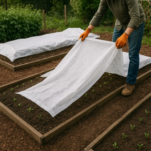 Agrotextile blanc hiver et printemps 2 × 10 m, 30 g/m²