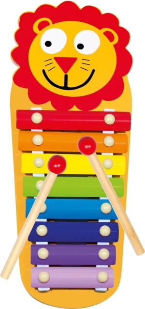 Bino xylophone métallique pour enfants Petit Lion