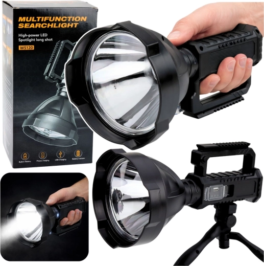 Grand projecteur LED avec trépied et powerbank 31 cm