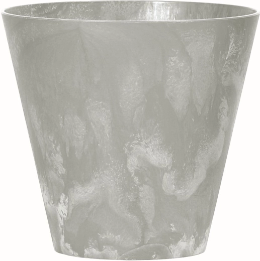 Cache-pot Tubus effet béton gris 20 cm