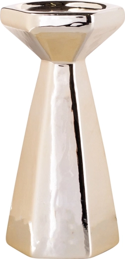 Bougeoir conique doré