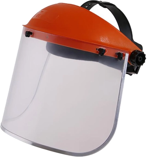 Visière de protection avec écran facial transparent en polycarbonate