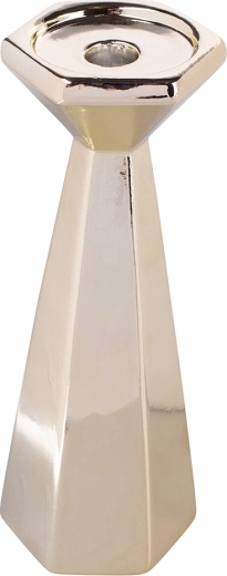 Bougeoir conique doré 24,5 cm