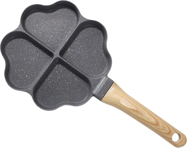 Poêle pour pancakes et œufs avec cœurs, compatible induction