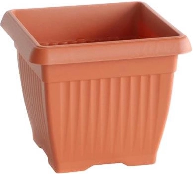 Pot carré 15 × 15 cm, hauteur 13 cm