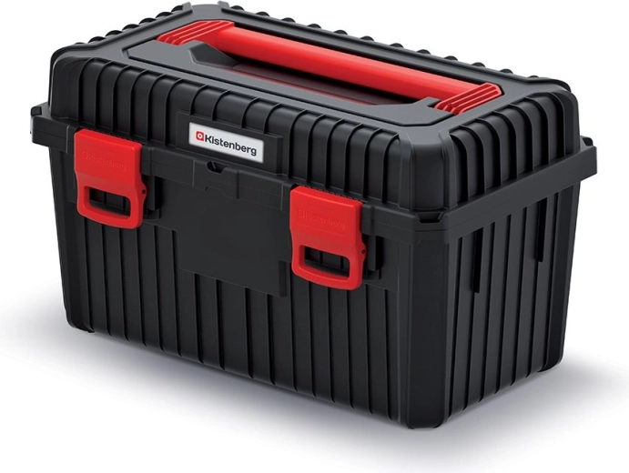 Mallette à outils avec insert amovible HEAVY, 585 × 360 × 337 mm, noire