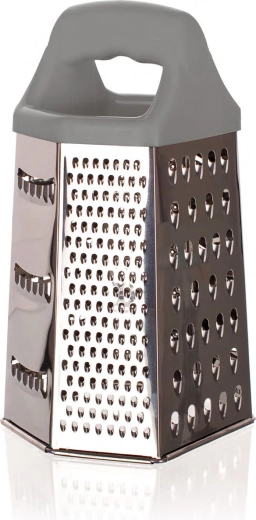 Râpe en acier inoxydable à six faces 22,5 cm Culinaria Grey