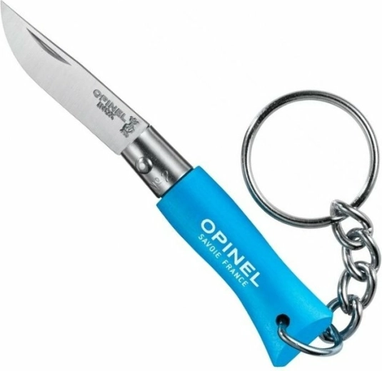 Opinel N°02 VRI porte-clés cyan – couteau de poche sur porte-clés