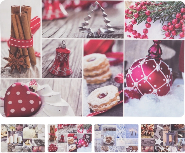 Set de table en plastique de Noël 43,5 × 28,5 cm – collage, assortiment de décors