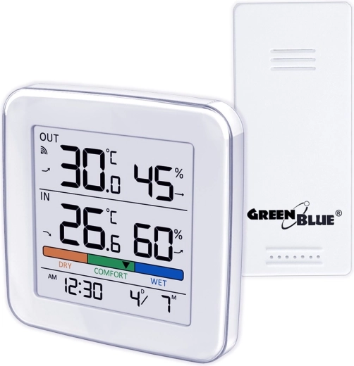 Station météo domestique sans fil avec capteur GREENBLUE GB169