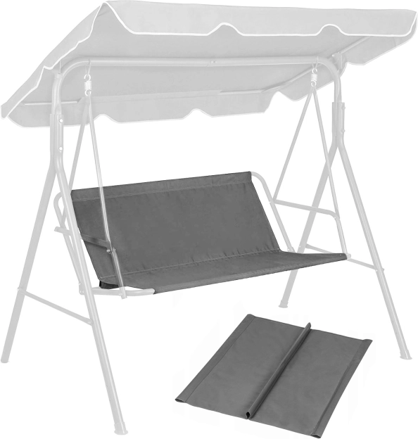 Siège de balançoire de jardin 120 x 93 cm gris ModernHome