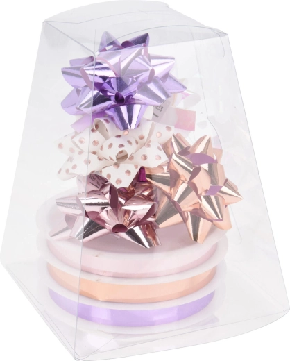 Rubans et nœuds cadeaux – assortiment de couleurs, lot de 9 pièces