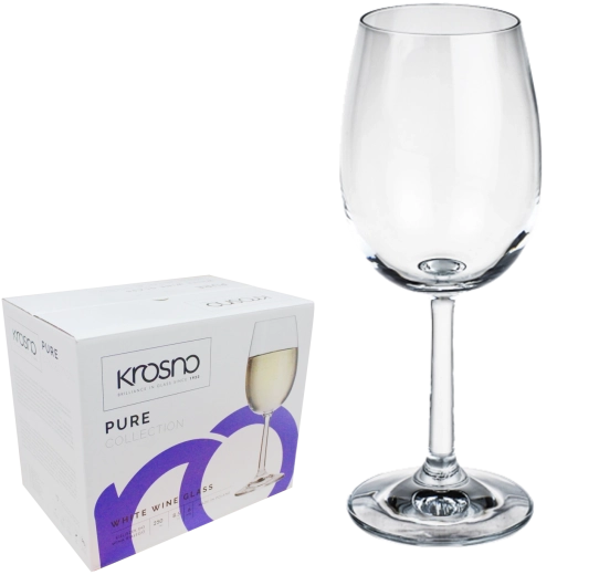 Ensemble de verres à vin blanc Krosno Pure 280 ml – 6 pcs