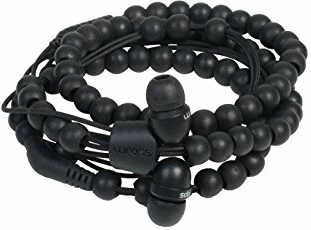 Wraps Natural Ebony écouteurs intra-auriculaires noirs ébène avec perles en bois