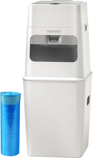 Neakasa PooGuard poubelle pour excréments d’animaux de compagnie, blanche