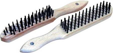 Brosse métallique manuelle avec poignée en plastique, 5 rangées – KART
