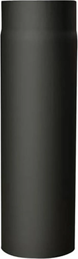Tuyau de fumée 130 mm, longueur 500 mm, épaisseur 1,5 mm, noir