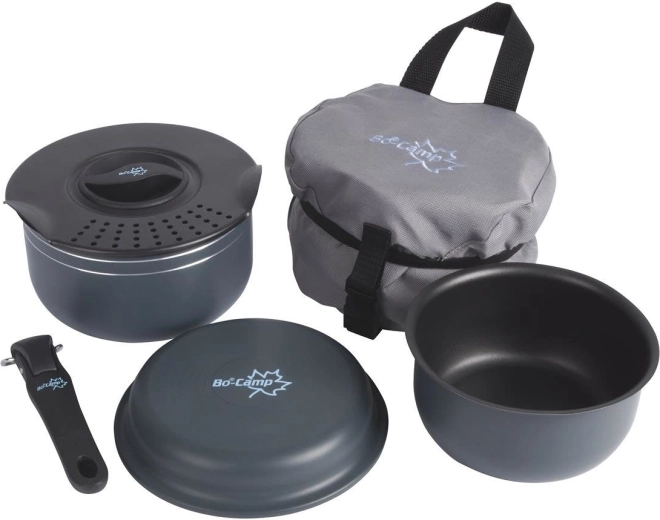 Set de cinq casseroles de randonnée Bo-Camp Trekking avec revêtement antiadhésif