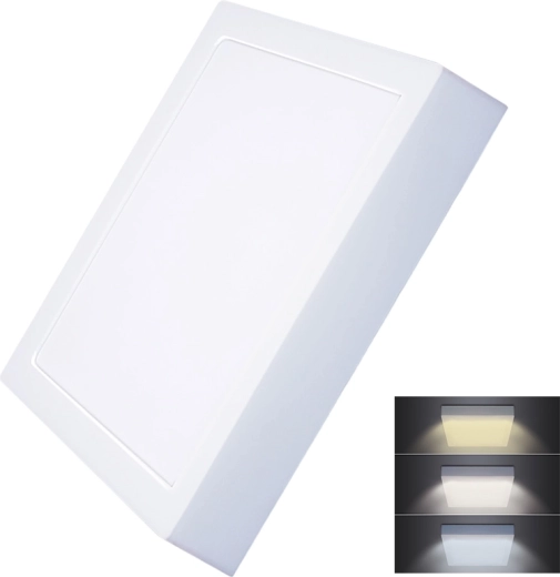 Solight mini panneau LED apparent carré CCT 24 W 1800 lm