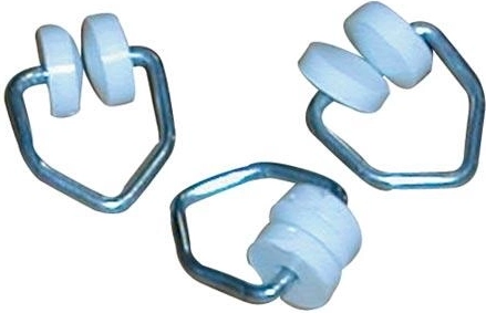 Coulisseau de rideau en T pour rails métalliques (500 pièces)