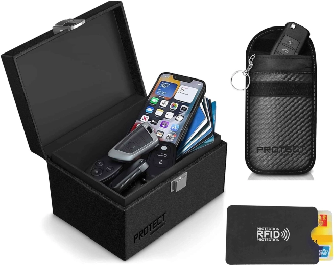 Pochette de blindage Faraday pour clé et étui RFID - 1 pièce