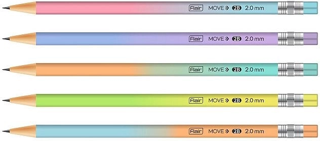 Porte‑mine graphite CONCORDE Move 2 mm, couleurs assorties