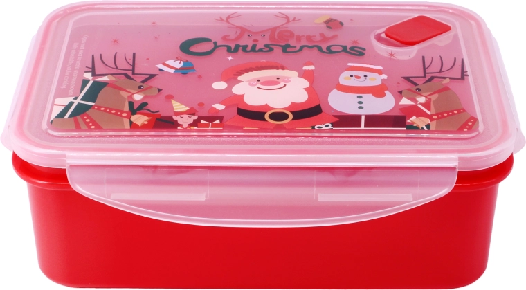 Boîte avec valve au motif de Noël 1,5 l