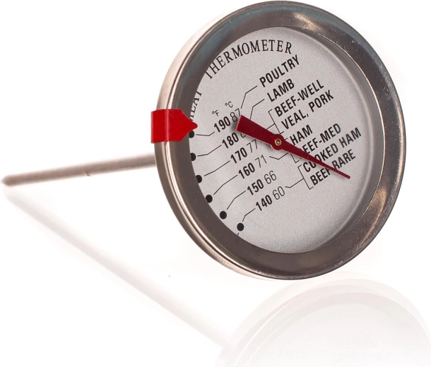 Thermomètre à viande analogique à sonde 12,5 cm (60–87 °C)