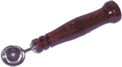 Vide-pomme en acier inoxydable avec manche en bois