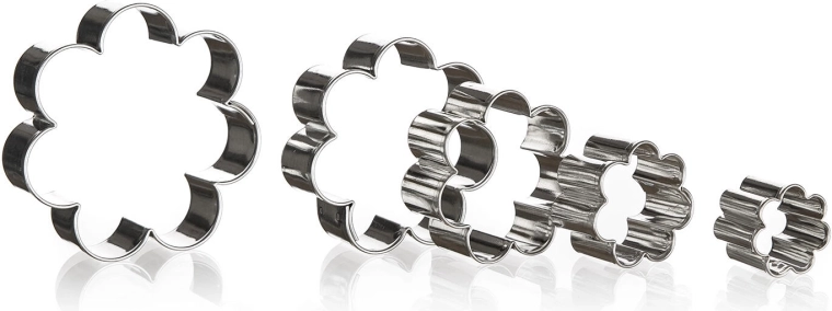 Set d’emporte-pièces fleur pour pâtisseries – 5 pièces