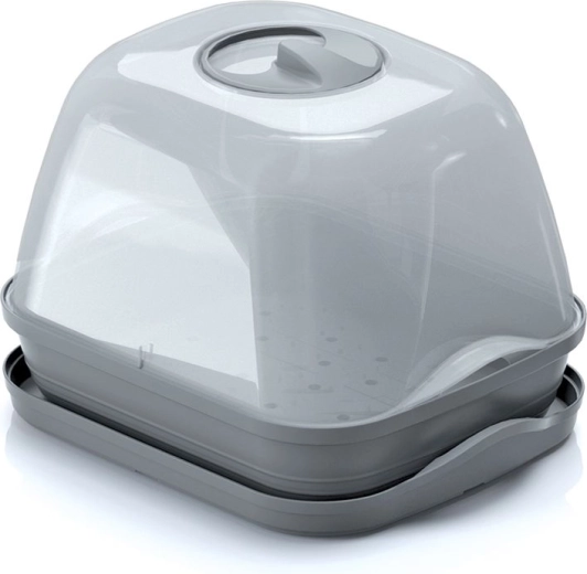 Semis avec couvercle en polycarbonate RESPANA TABLE GREENHOUSE 25,7 cm – pierre grise