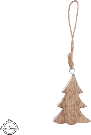 Petit sapin suspendu en bois de manguier