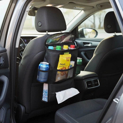 Organiseur de dossier de siège de voiture avec compartiment isotherme