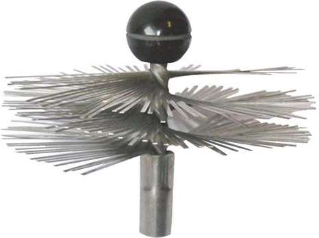 Brosse de cheminée en acier inoxydable 150 mm