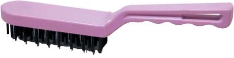 Brosse métallique 5 rangées 13 cm avec manche en plastique