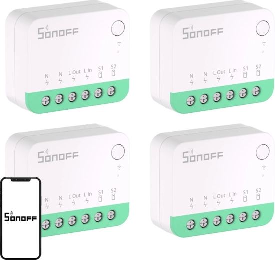 Sonoff MINIR4M (Extreme) interrupteur intelligent avec Matter, lot de 4 pièces