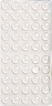 Butées amortissantes autocollantes 10 mm (50 pcs)