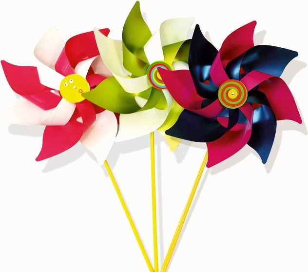 Maxi moulin à vent multicolore