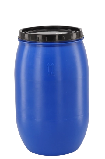 Fût en plastique 120 l avec couvercle vissé